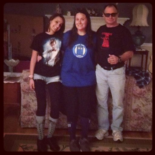 Dressed in our geek garb